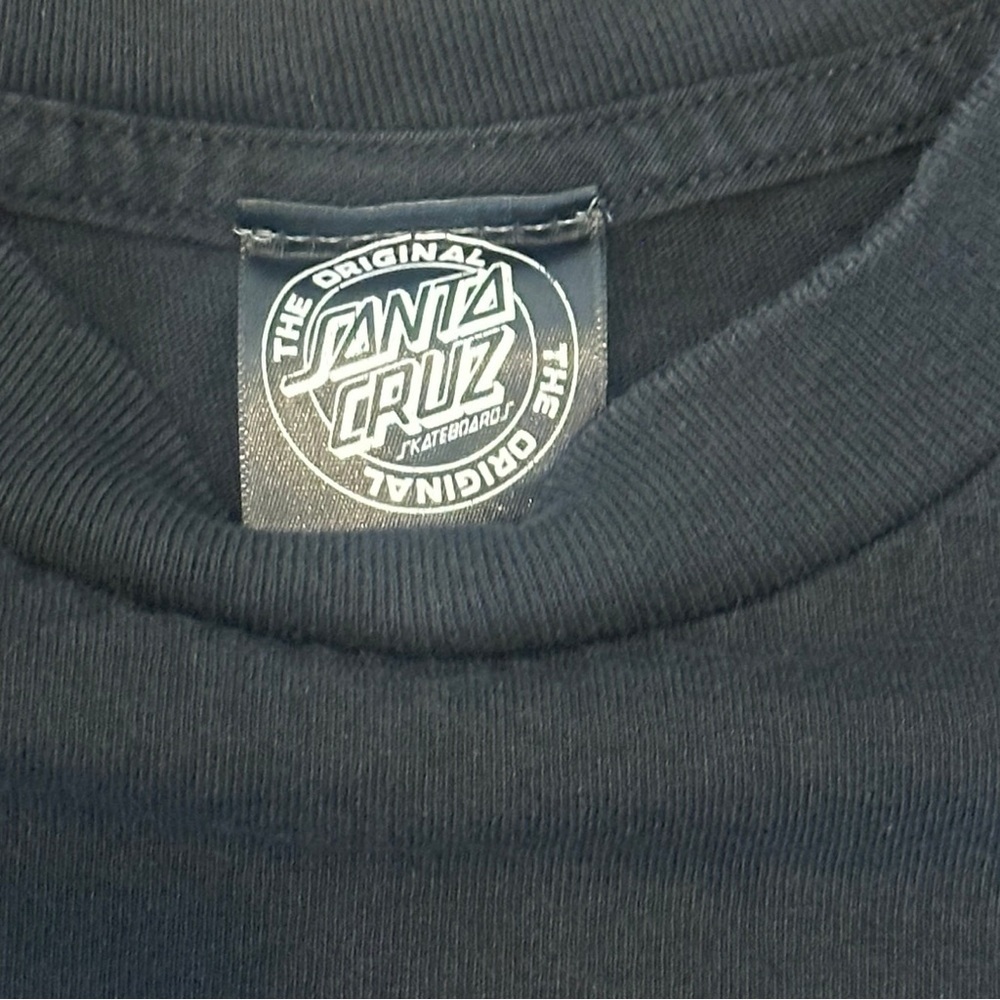 Santa Cruz Skateboards Graphic Short Sleeve Crew Neck T-Shirt Black Medium - Picture 3 of 4